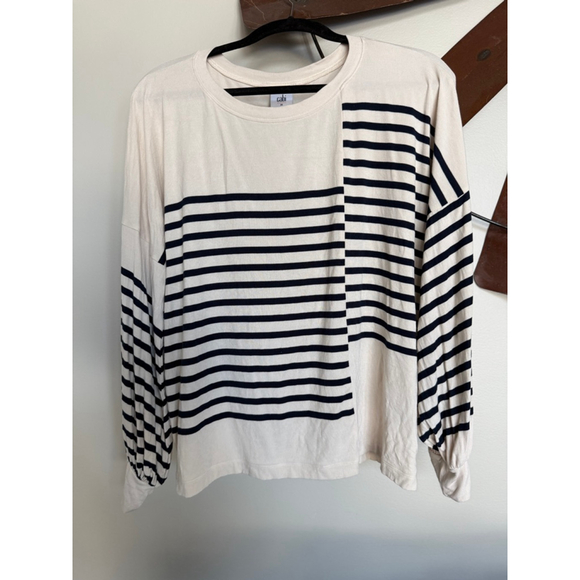 CAbi Tops - Cabi Boxy Striped Tee Size M